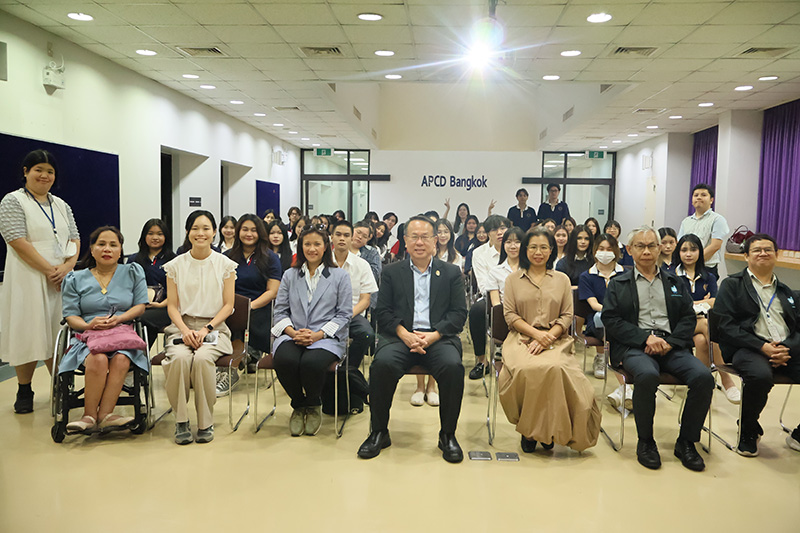 Srinakharinwirot University’s Students visited APCD to learn about disability issues and development on 30 October 2024 in Bangkok 