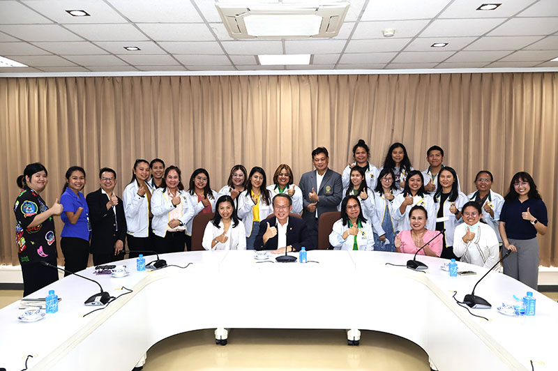 A group photo of staff from the Special Education Center of Nakhon Ratchasima Rajabhat University and APCD.