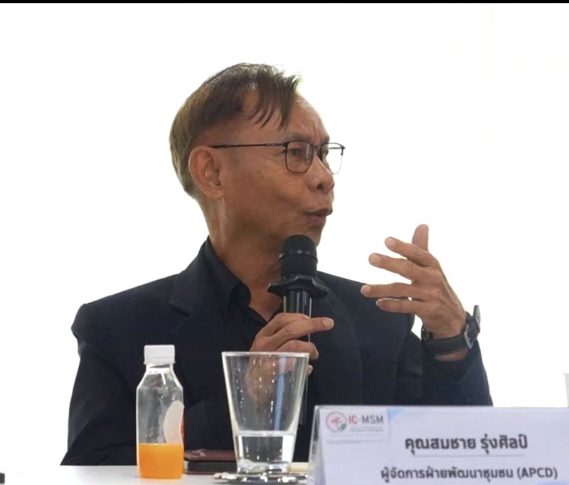 Photo1: APCD Representative attended the seminar “Sustainability is Survival”. He highlighted the Importance of empowering and including vulnerable people to ensure no one is left behind in our society.