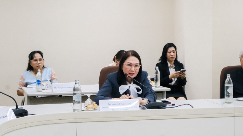 Ms. Sonthaya Boonyapusit, Director-General, Department of Empowerment of Persons with Disabilities (DEP), gives feedback following the presentation by the Disability-Inclusive Business Department.
