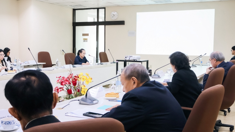 APCD Foundation Committee Board Members during a presentation by the Administrative Department.