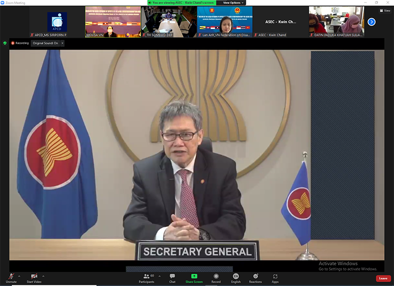 H.E. Dato Lim Jock Hoi, ASEAN Secretary-General, delivered remarks at the inaugural ceremony.