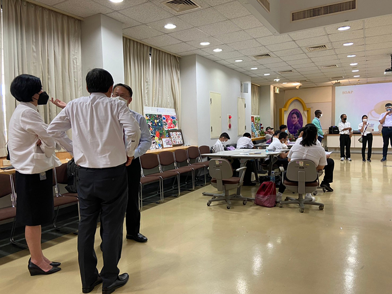 3.	Observing the workshop on "Skill Development Training for Thai Persons with Disabilities on Employability in the Food Business" at APCD Training Center
