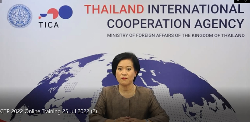 Mrs. Ureerat Chareontoh, Director General of the Thailand International Cooperation Agency, made the opening speech.