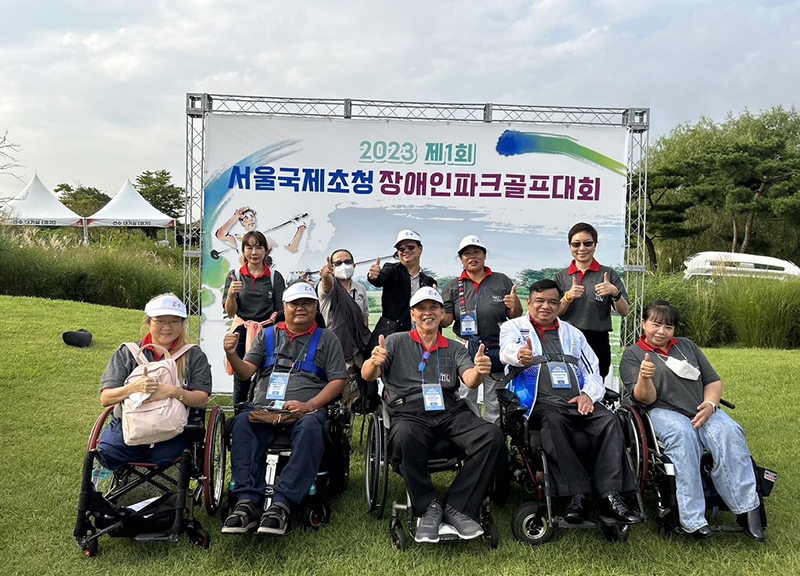 Thai delegation joins Seoul international park golf tournament for Individuals with disabilities.