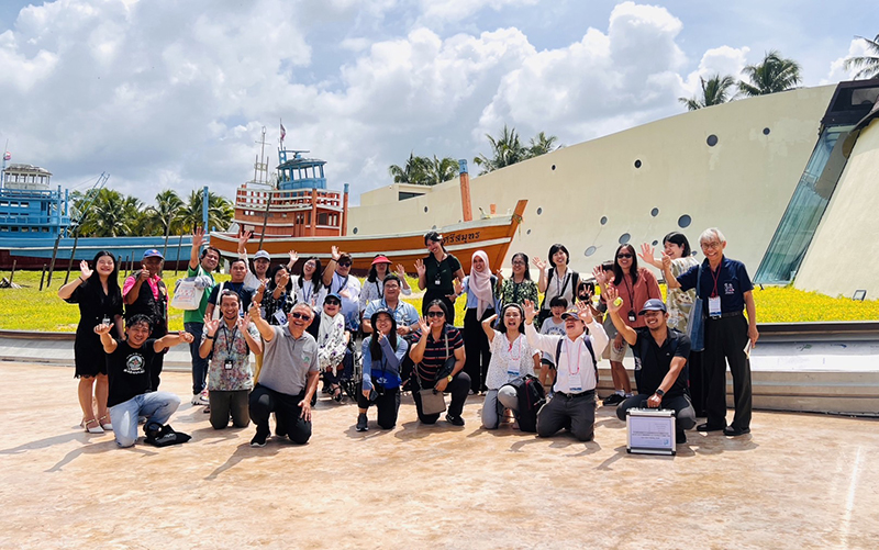 Group photo of participants visited the tsunami museum in Phang-nga Province