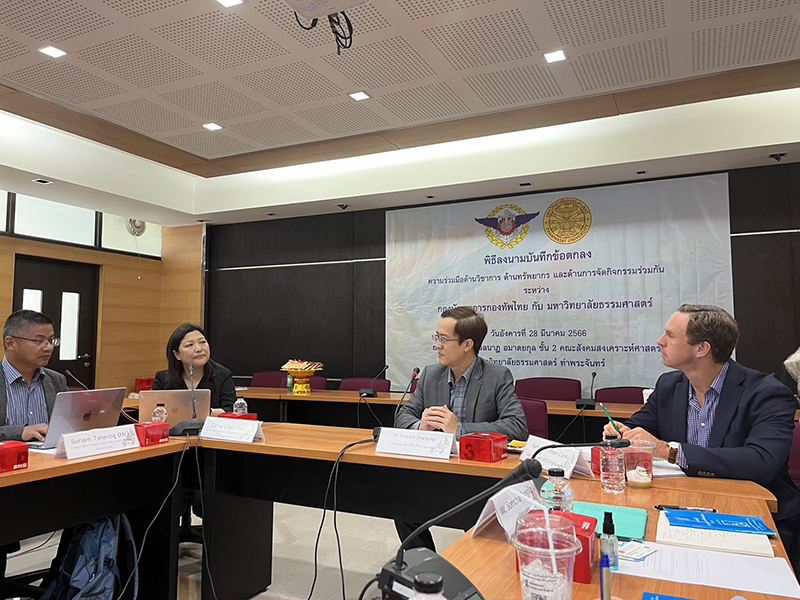 APCD and Jigme Singye Wangchuck School of Law (JSW Law) from Bhutan exchanged with  Thammasat University on Disability Law in Thailand on 10 April 2023, Bangkok, Thailand