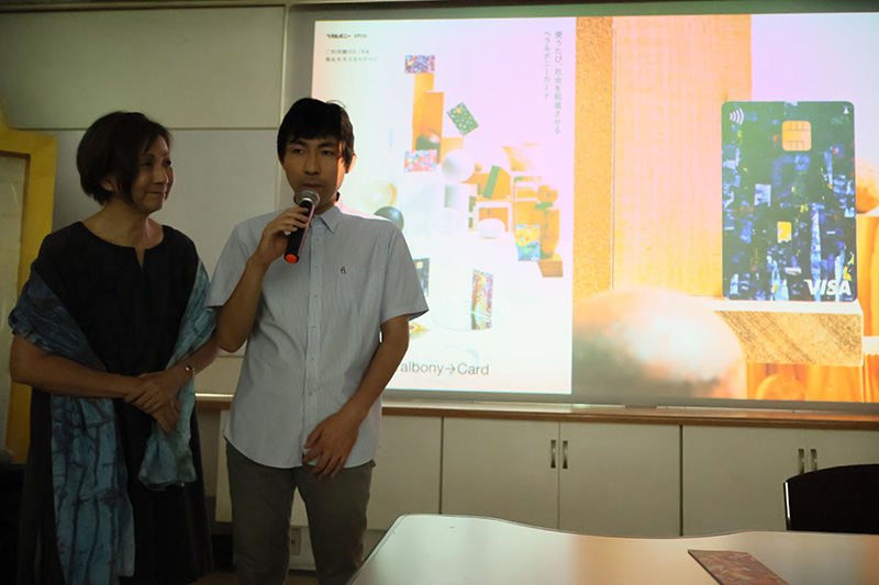 Mr. Kaoru Iga, The Japanese artist with disability introduced his art work and impressed participants.