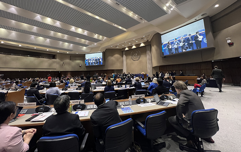 Overview of the conference room and panelist.