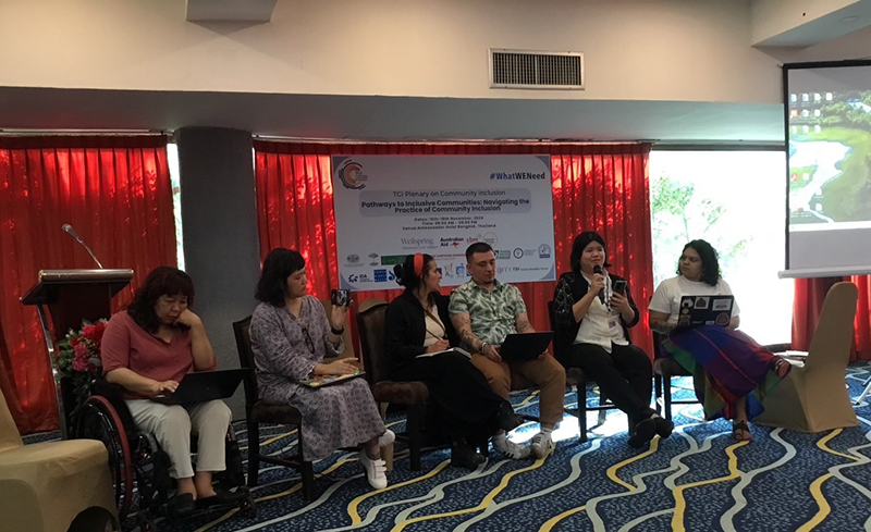 Ms. Supaanong (NuNu) Panyasirimongkol, APCD Networking & Collaboration emphasize the importance of capacity building of persons with psychosocial disability.