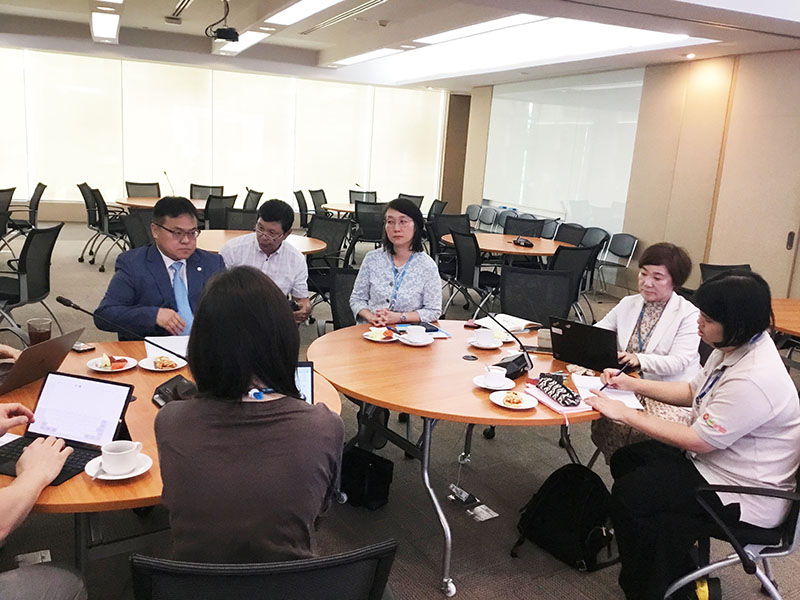 On 28th February, morning, Discussion among UNESCAP, DPI Korea, and APCD about future collaboration on disability inclusive development.