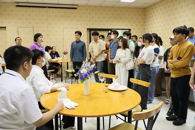 Visitors observed the training program of the Skills Development for Thai Persons with Disabilities Towards Employment Project for the year 2024.
