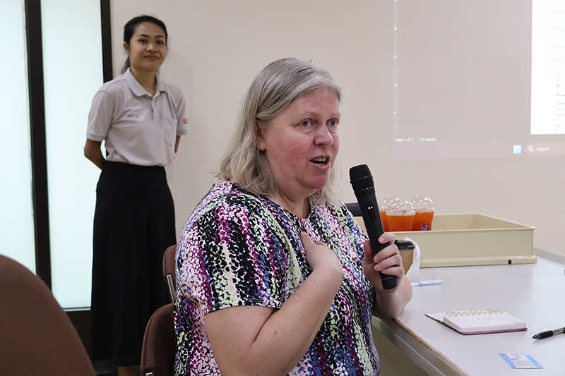 Professor Elin Ovrebo, from Rhodes College expressed her appreciation to APCD for the visitation program. 