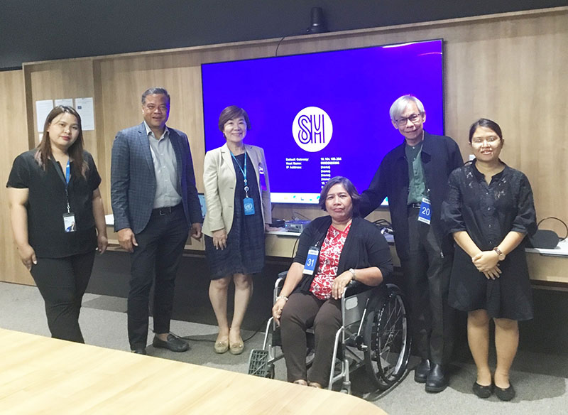 Representatives of UN ESCAP, Organization of Persons with Disabilities and APCD visited and discussed on future collaboration at the biggest mall in the Philippines, SM Mall, 3 June 2024.