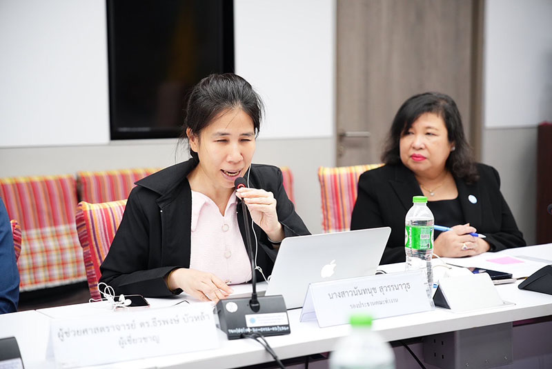 Dr. Nantanoot Suwannawut, Director of International Cooperation Section, Strategy and Plan Division, DEP. presented the overview of Convention of the Rights of Person with Disabilities (CRPD)