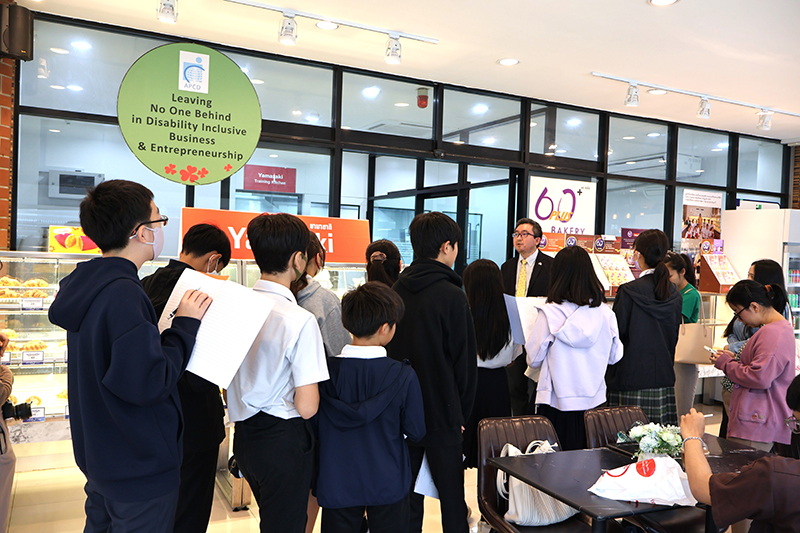 The student visited the APCD 60+ Plus Bakery & Café.