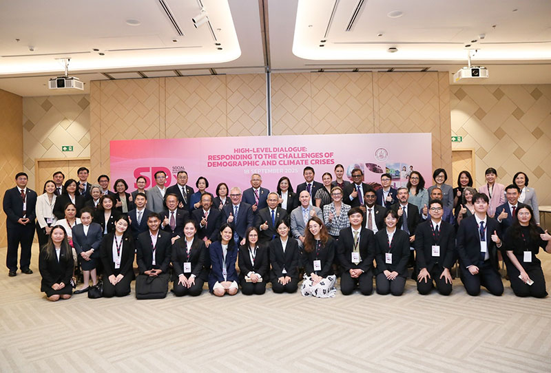 Mr. Piroon, Mr. Somchai, and Ms.  Nongnuch took part in strategic discussions with national and international leaders at High-Level official Meeting together with high-level officials, UN agencies, embassies, and international organizations.