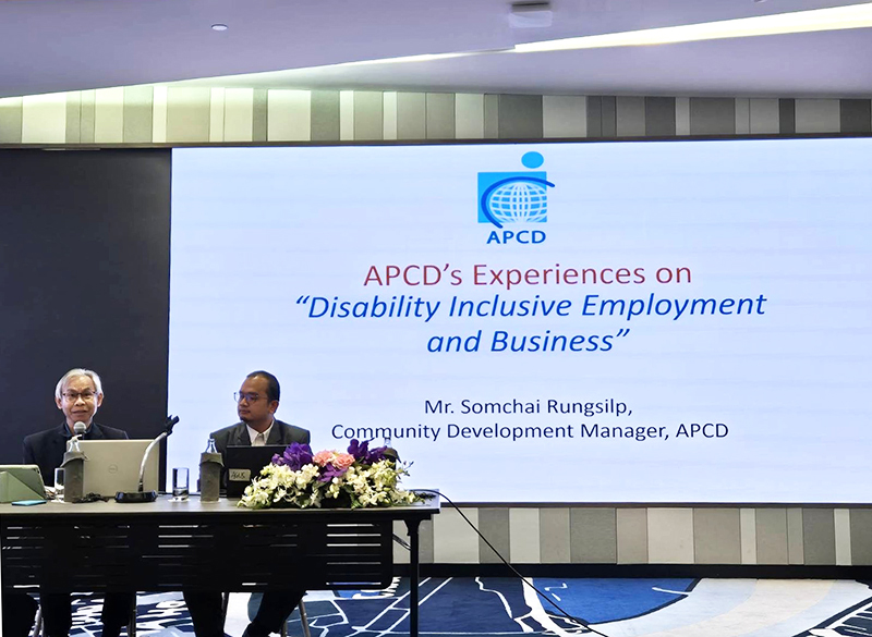 APCD presented lesson learned on Disability-Inclusive Employment and Disability-Inclusive Business on 15th February.