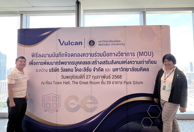 Ms. Supaanong Panyasirimongkol, Networking & Collaboration Officer, and Mr. Chayoot Homdee, Community Development Officer, APCD representative joined the event.