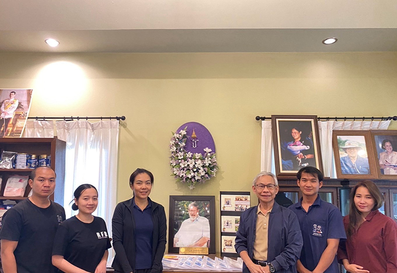 Group photo of the Dulabhatorn Foundation’s staffs and resource person, Mr. Somchai Rungsilp, APCD at the Dulabhatorn Foundation office.