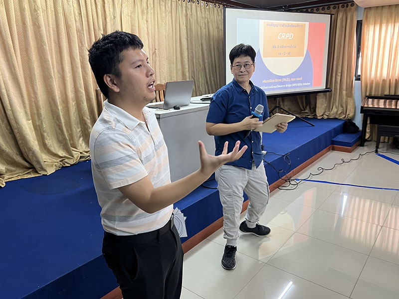 Mr. Chayoot Homdee, supported the facilitators by provided assistant to participants.
