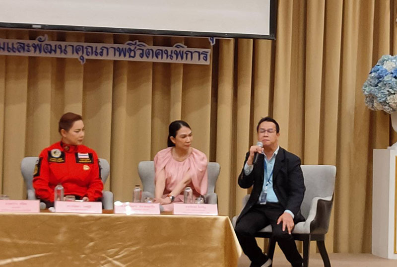 From Policy to Practice: Mr. Watcharapol showcases case studies driving change in Thailand's disaster risk reduction challenges for persons with disabilities.