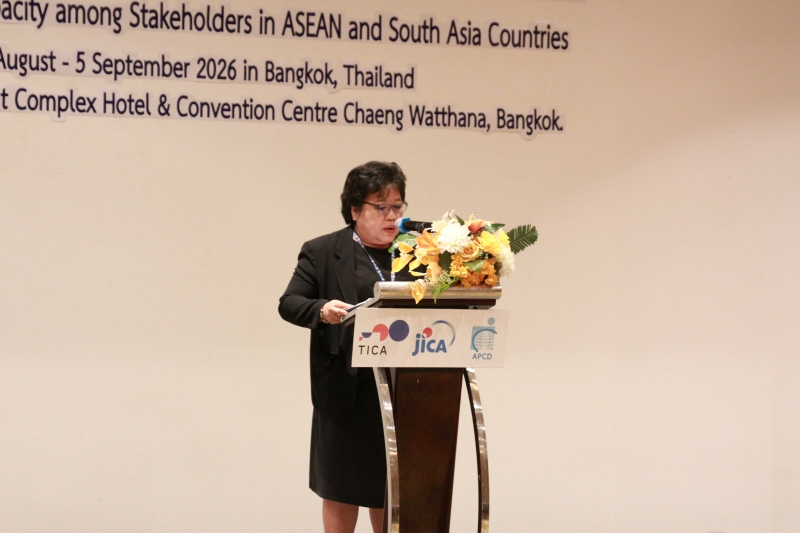 Picture 2: Ms. Chidchanok Malayawong of TICA delivered opening remarks, highlighting TCTP as a platform for sharing knowledge, experiences, and development cooperation among countries.