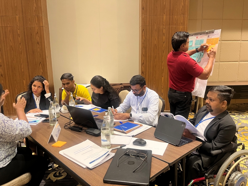Participants from Sri Lanka discussed their country about DIEB situation and summarized key findings.