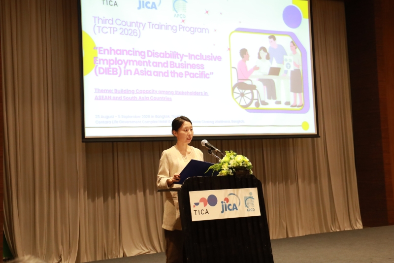 Ms. Ichigi Akari of JICA Thailand Office congratulated participants and reaffirmed support for disability mainstreaming in the region at the closing remarks.