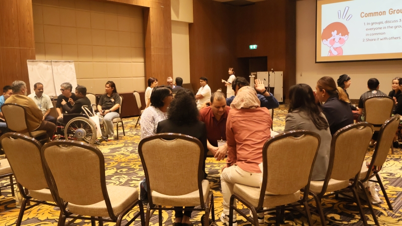 Picture 17: Participants from different countries collaborated in group discussions and role-play exercises to apply DIEB concepts to real-world situations.