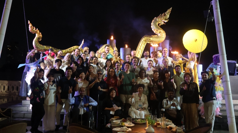 Picture 18: Participants, resource persons, and organizers strengthened regional friendships& diner reception supported by TICA during the networking and cultural exchange evening along the Chao Phraya River.