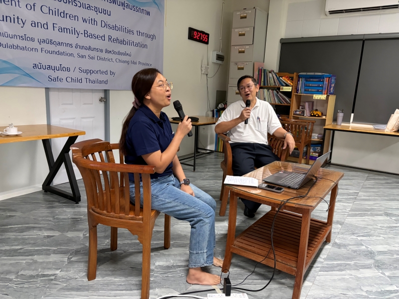 The session included the interview of good practice of the father of children with disability to encourage parents and promote family empowerment.