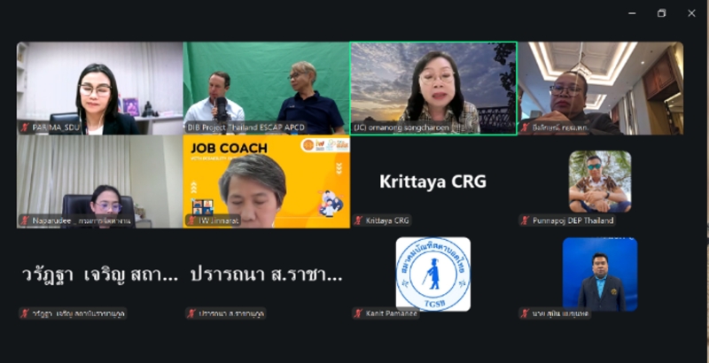 A Job Coach representative sharing updates and experiences from her work supporting persons with disabilities.