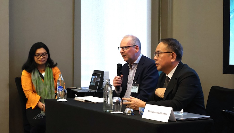 Photo 3: Mr. Gerrit De Vries, Director of Programmes at Liliane Fonds, encouraged participants that "actions speak louder than words" when advancing the rights of persons with disabilities at opening session.