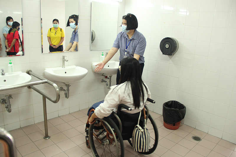 Experiences with an accessible bathroom