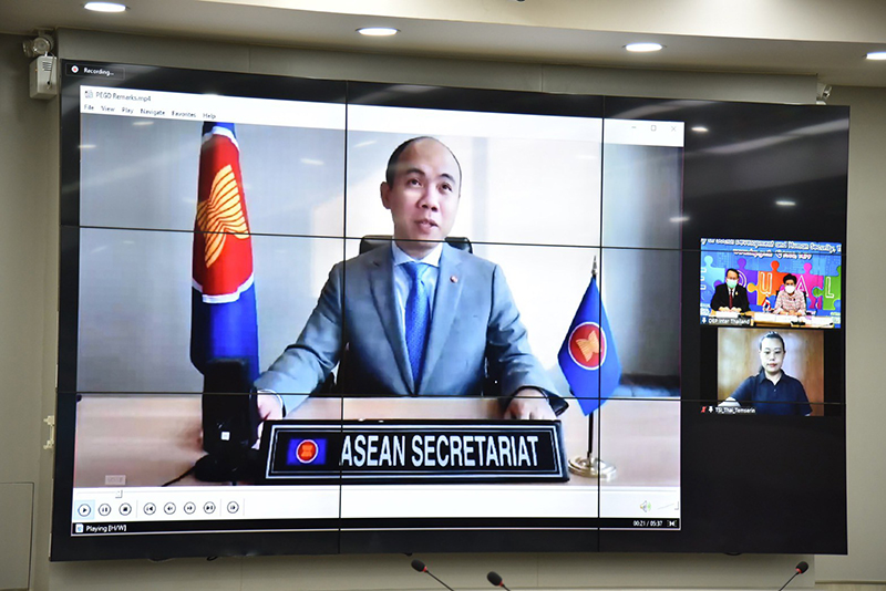 H.E. Mr. Kung Phoak, the Deputy Secretary-General of ASEAN for ASEAN Socio-Cultural Community delivered his keynote address via a video message.