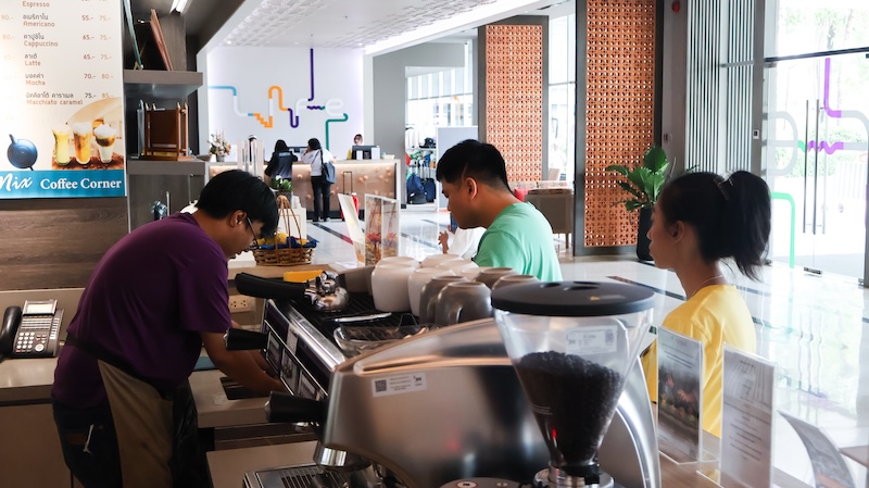 Picture 2: The trainees working in The Reception Department