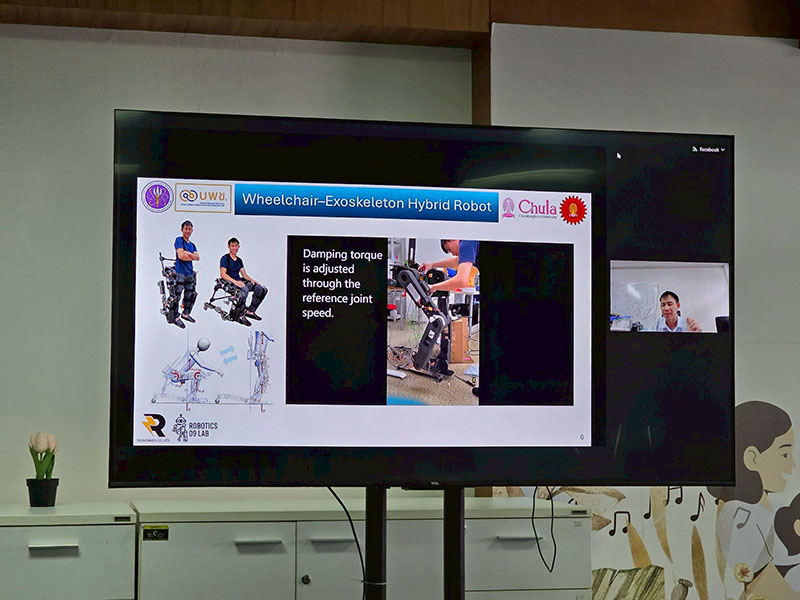 Regarding an inspiring talk session Assoc. Prof. Dr. Ronnapee Chaichaowarat shared his life experience, inspiring everyone to believe that “Wheelchairs can walk” — a true message of hope and possibility.