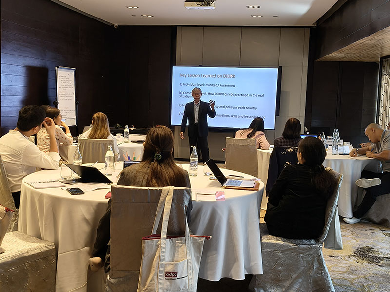 Eleven oversea participants from the Philippines and Bangladesh who are working with different organizations attended the training with interactive atmosphere.