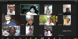 Group photo of self-advocates with intellectual disabilities, their families, and resource persons on Zoom platform.