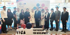 APCD members and delegates from TICA and MOFA showcase solidarity and partnership at the TICA exhibition booth.