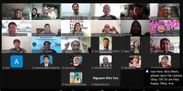 group screenshot of all participants from 9 ASEAN countries