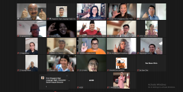 A group screenshot of 16 DET FT 2024 participants from Asia Pacific region and beyond during the Zoom meeting.