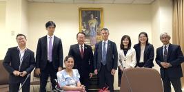 A group photo taking the friendship between JICA and APCD members.