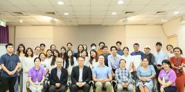 A group photo was taken with a group of students from Thammasat University with teacher Kevin Cook, Mr. Piroon Laismit, APCD Executive Director and APCD staff.