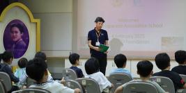 Students and teachers from Bankoku Nihonjin Gakkō Thai-Japanese Association School) joined us at APCD for an amazing bread-making workshop, on 4 February 2025