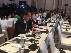Mr. Piroon  Laismit (APCD Executive Director)gave statement at the High-level Intergovernmental Meeting on the Final Review of the Asian and Pacific Decade of Persons with Disabilities, 2013-2022 on 19 October 2022 at Jakarta, Indonesia