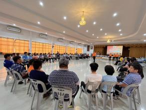 APCD resource persons delivered a lecture on disability inclusion disaster risk reduction to teachers on August 31, 2023, in Suphanburi, Thailand.