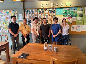 Meeting for Seeking Future Collaboration with Steps Community on 8 May 2023 at Steps Café, Bangkok, Thailand.