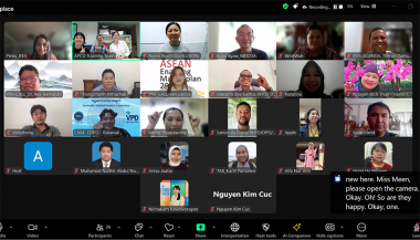 group screenshot of all participants from 9 ASEAN countries